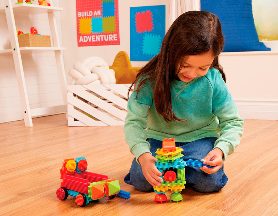 Fisher Price® Bristle Blocks - Basic Builder Bucket 50 pieces-2+ years