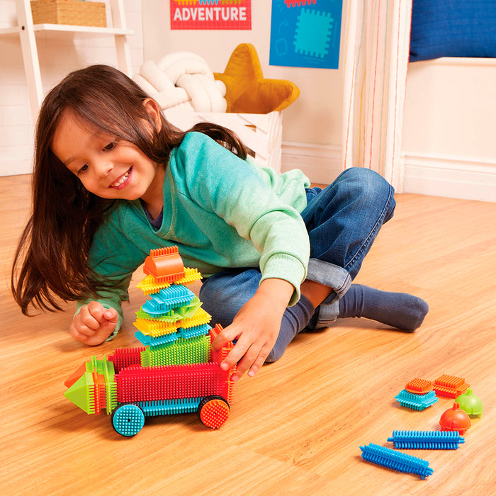 Fisher Price® Bristle Blocks - Basic Builder Bucket 50 pieces-2+ years