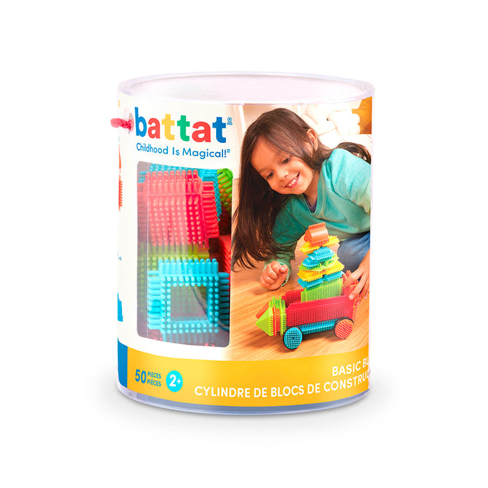 Fisher Price® Bristle Blocks - Basic Builder Bucket 50 pieces-2+ years