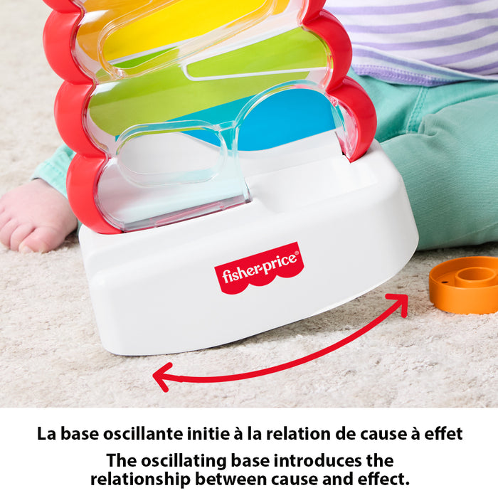 Jouet d'éveil Fisher-Price® Anneaux à Empiler à Bascule 9M+