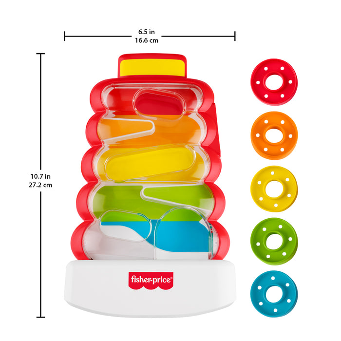Jouet d'éveil Fisher-Price® Anneaux à Empiler à Bascule 9M+