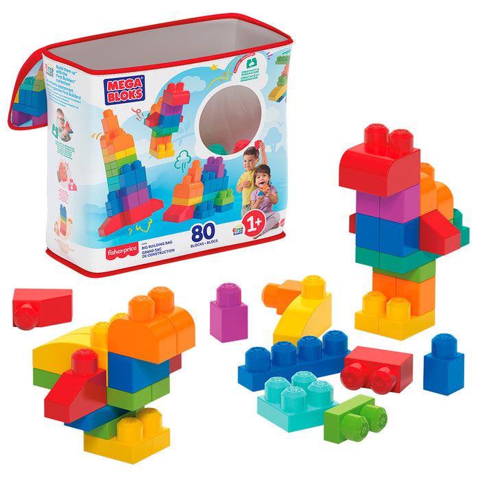 Fisher Price® Mega Bloks® First Builders Blocs de Construction 80 Pièces – 1A+