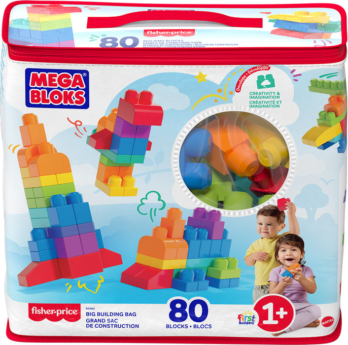 Fisher Price® Mega Bloks® First Builders Blocs de Construction 80 Pièces – 1A+