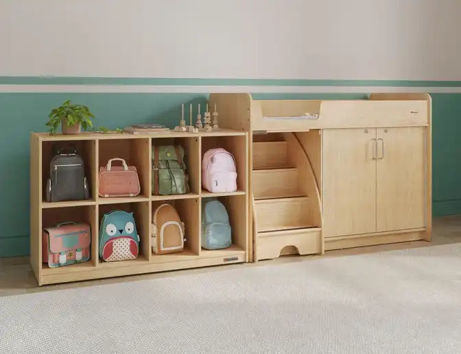 Foundations® Sac à compartiments mobile à 8 sections (4/4) Organisateur pour garderie et école maternelle