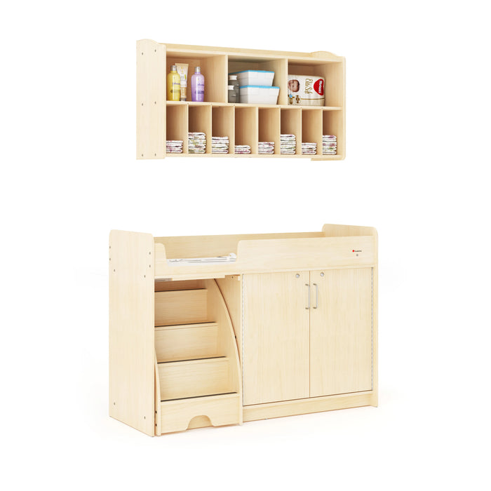 Foundations SafeStep® Commercial Changing Table with Stairs – Daycare-Grade Safety & Accessibility