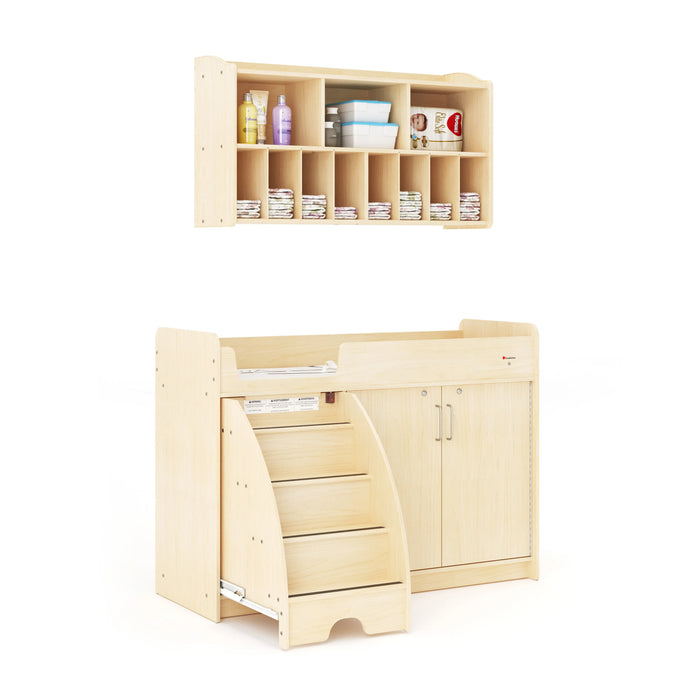 Foundations SafeStep® Commercial Changing Table with Stairs – Daycare-Grade Safety & Accessibility