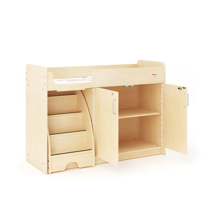 Foundations SafeStep® Commercial Changing Table with Stairs – Daycare-Grade Safety & Accessibility