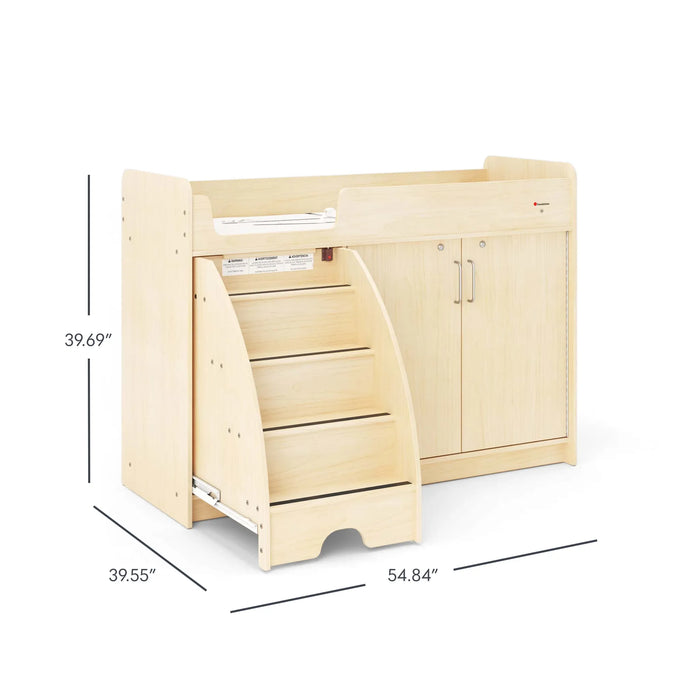 Foundations SafeStep® Commercial Changing Table with Stairs – Daycare-Grade Safety & Accessibility
