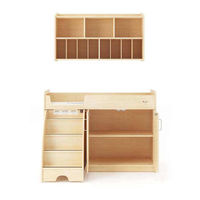 Foundations SafeStep® Commercial Changing Table with Stairs – Daycare-Grade Safety & Accessibility