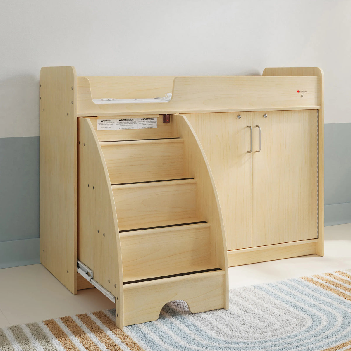 Foundations SafeSwing Changing Table – Natural wooden changing table ...