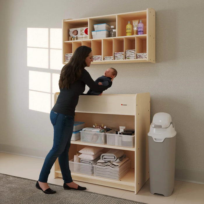 Foundations Tall Diaper Pail – Airtight, Odor-Locking Diaper Disposal System (Works With Any Bag)