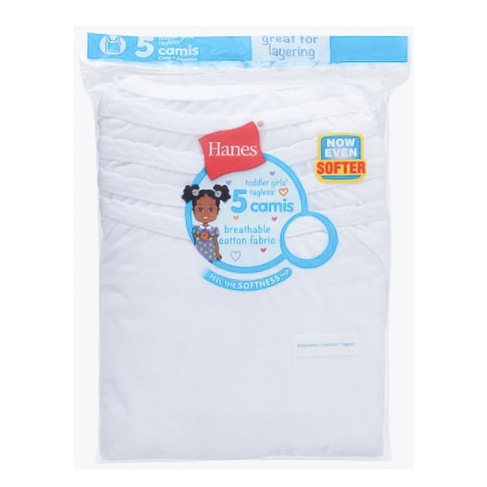 Hanes Toddler Girls Super Soft Camisoles - 5pk