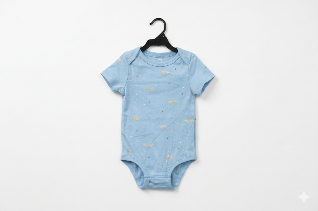 Rococo Onsie Baby Bodysuit Length Diaper Cover - (3m to 24m)