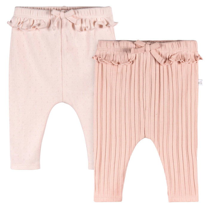 Gerber Baby Ribbed Comfy Pants - 2-pack
