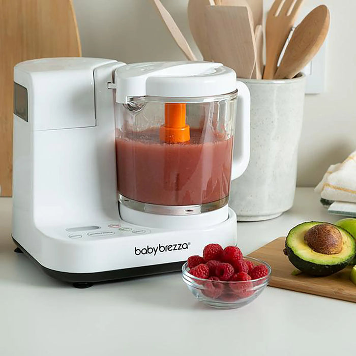 Préparateur pour bébés GLASS Baby Brezza + cadeau GRATUIT (lot de 10 gourdes alimentaires)