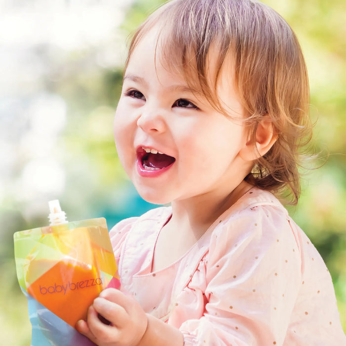 Préparateur pour bébés GLASS Baby Brezza + cadeau GRATUIT (lot de 10 gourdes alimentaires)