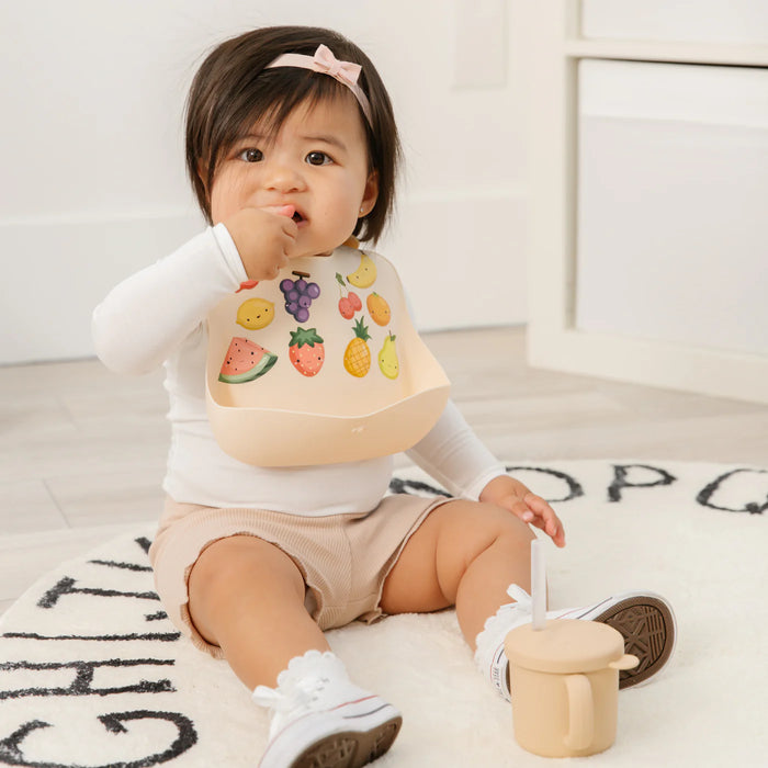 Glitter&Spice Silicone Food Bib | Soft, Adjustable & Easy to Clean