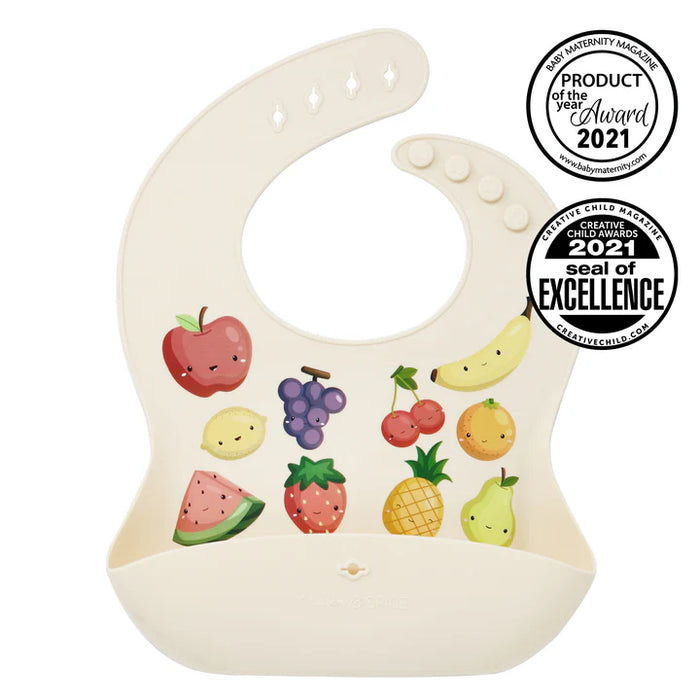 Glitter&Spice Silicone Food Bib | Soft, Adjustable & Easy to Clean