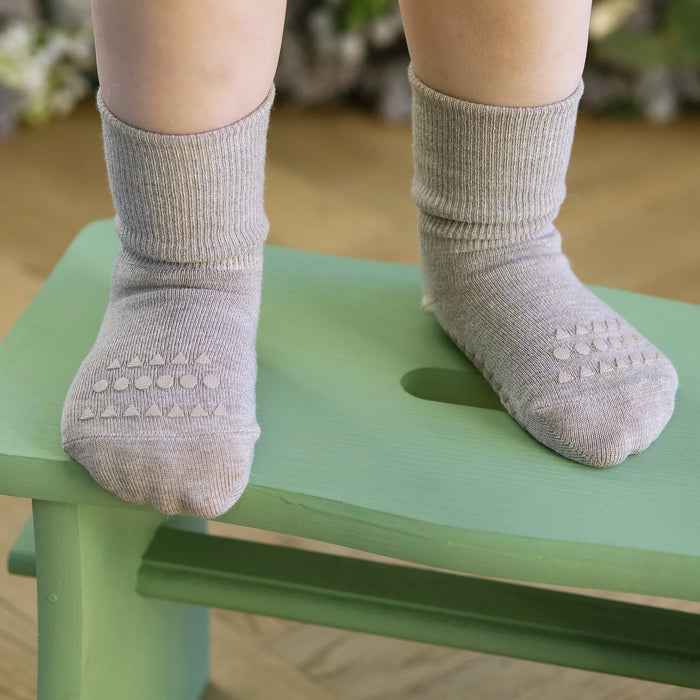 GoBabyGo Baby & Toddler Non-Slip Crew Socks - BAMBOO