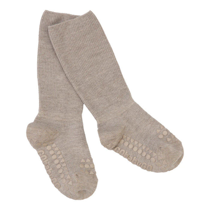 GoBabyGo Baby & Toddler Non-Slip Crew Socks - BAMBOO