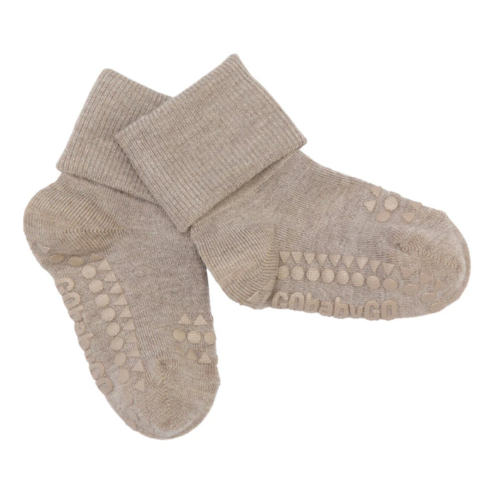 GoBabyGo Baby & Toddler Non-Slip Crew Socks - BAMBOO