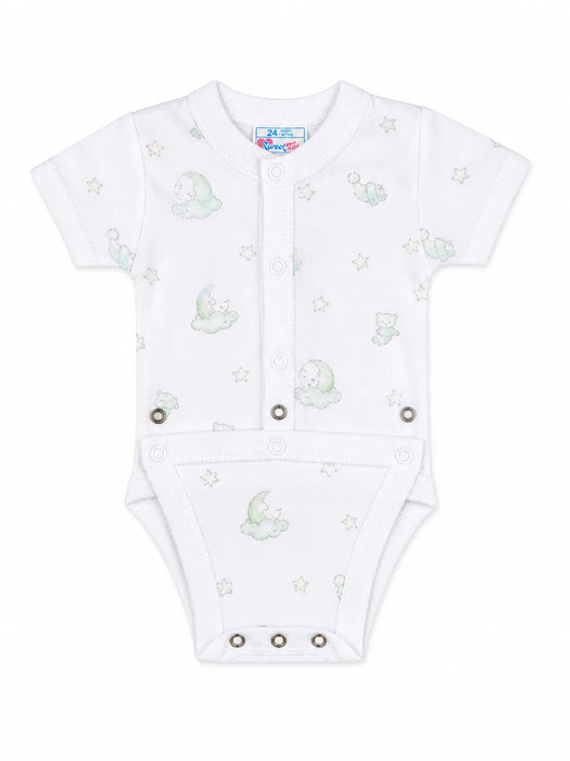 Goldtex® Baby Diaper Vest Crotch Snap Bodysuit – Cotton Blend Onesie 12m-24m