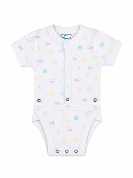 Goldtex® Baby Diaper Vest Crotch Snap Bodysuit – Cotton Blend Onesie 12m-24m