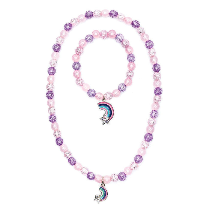 Great Pretenders® Purple Rainbow Necklace & Bracelet Set, Assorted | Age: 3+