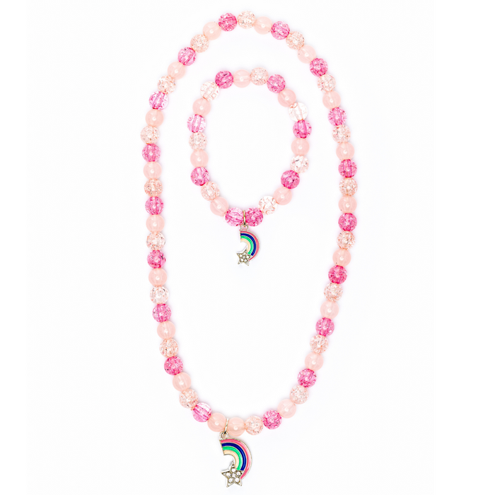Great Pretenders® Purple Rainbow Necklace & Bracelet Set, Assorted | Age: 3+