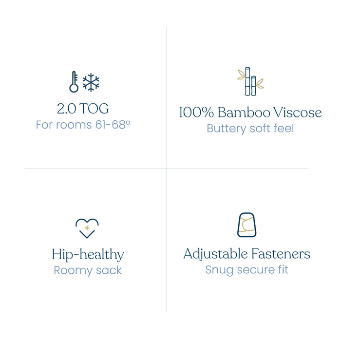 Halo SuperSoft Bamboo Swaddle TOG 2.0 - Mocha