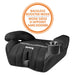 Harmony Defender 360 Max car seat shown in backless booster mode with cup holder, front view.