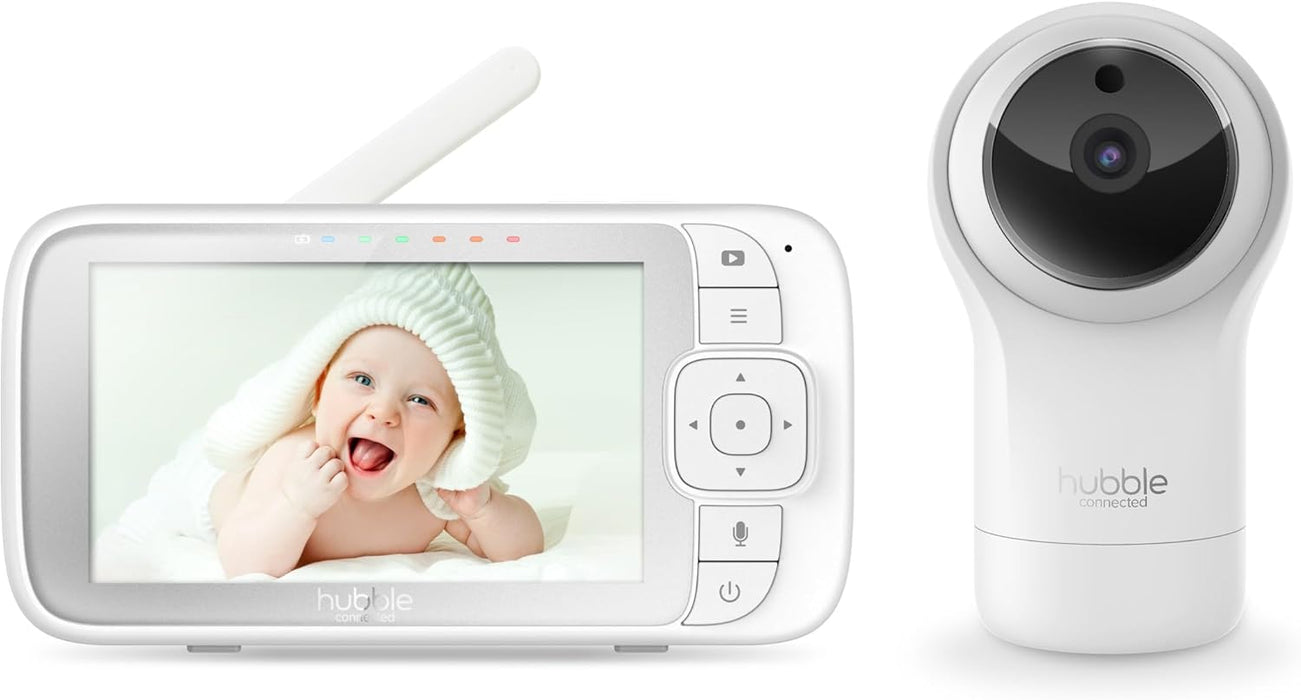 Hubble Connected - Nursery View Pro - 5 in. Video Baby Monitor with Pan, Tilt and Zoom - HCNVPRO-CA
