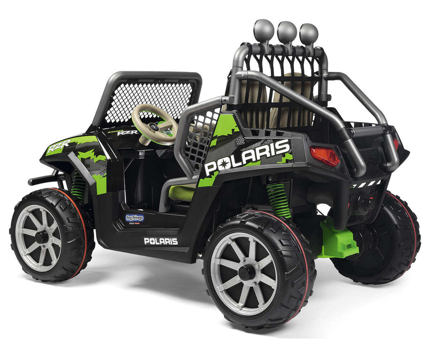 Peg Perego Kids Polaris Ranger RZR Two Seater - 24 Volt - Green Shadow