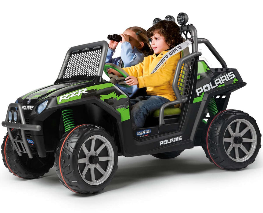 Peg Perego Kids Polaris Ranger RZR Two Seater - 24 Volt - Green Shadow