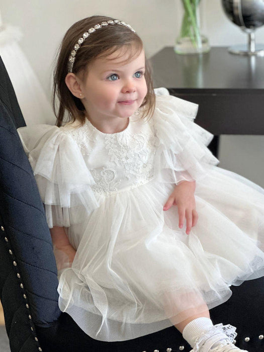 Teter Warm BS98 Evalina- Baby Girl's Baptism Dress Off White