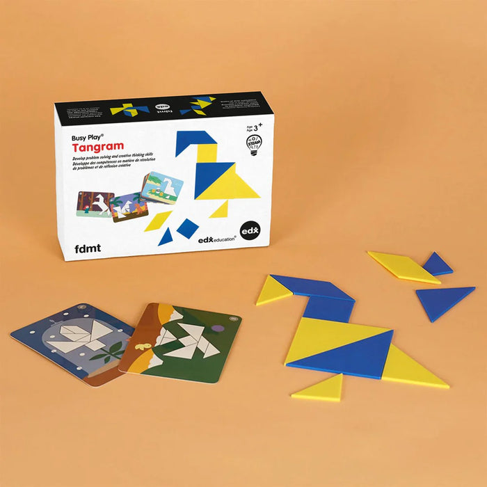 FDMT Busy Play Tangram Play Set – Educational Geometry & Problem-Solving Game for Kids
