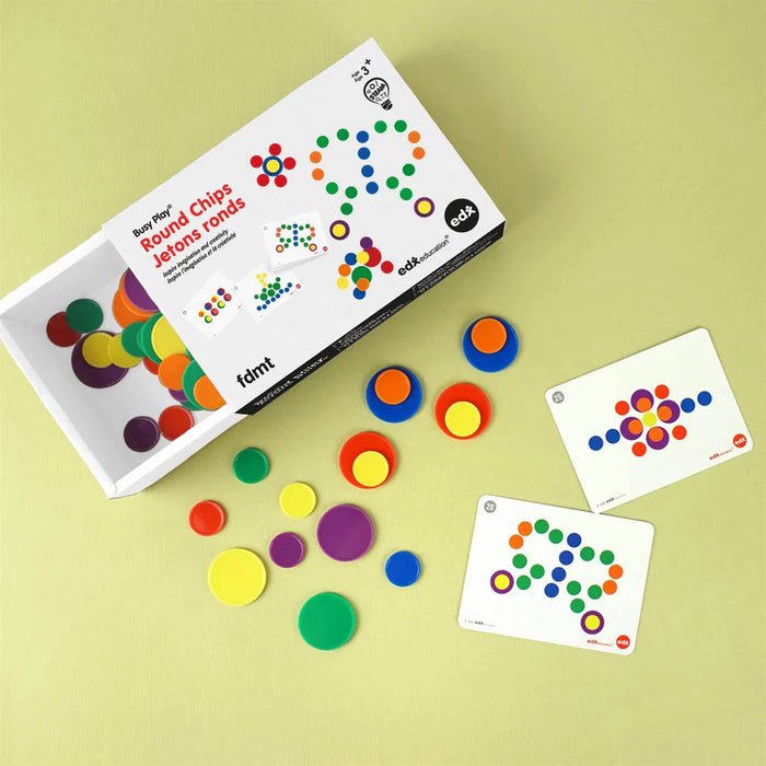 FDMT Busy Play Jetons ronds – Jeu éducatif de tri, comptage et motricité fine