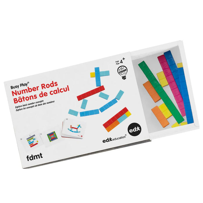 FDMT Busy Play Number Rods Play Set – Educational Counting & Early Math Learning Set