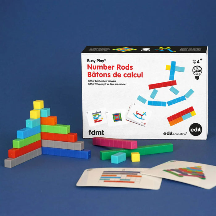 FDMT Busy Play Number Rods Play Set – Educational Counting & Early Math Learning Set