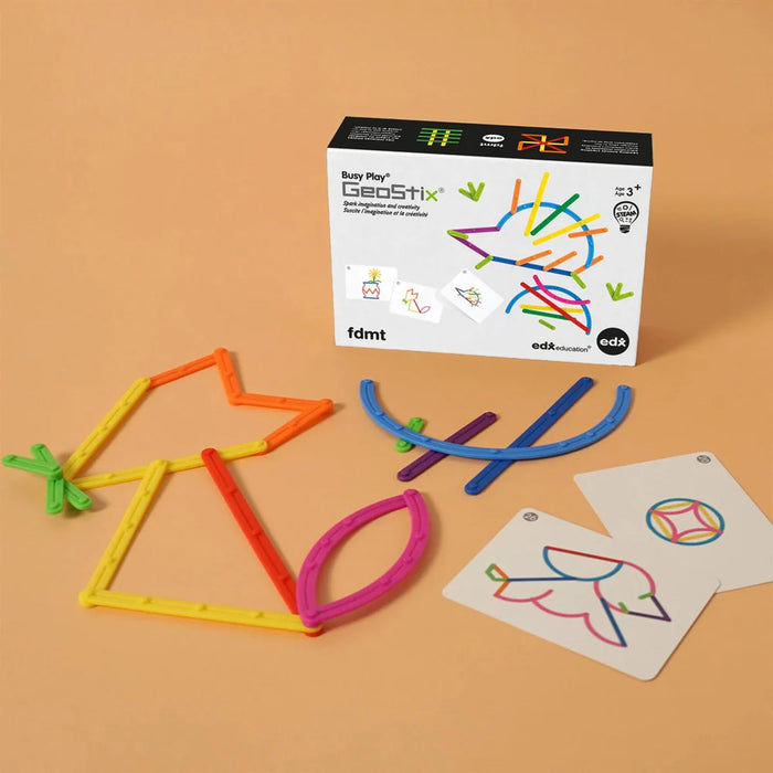 FDMT Busy Play GeoStix Play Set – Educational Geometry & Creative Construction Toy for Kids