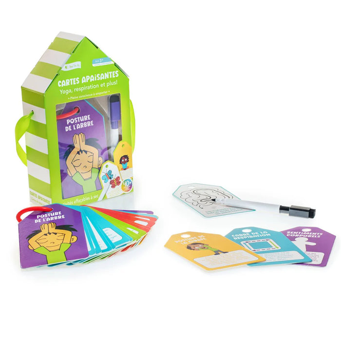 Cartes effaçables à sec Open Joy FDMT – Cartes apaisantes pour enfants | Régulation émotionnelle et pleine conscience