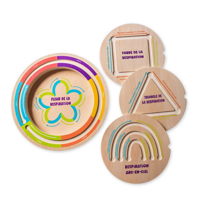 FDMT Open Joy Planche de respiration en bois pour enfants – Outil de pleine conscience et de régulation émotionnelle