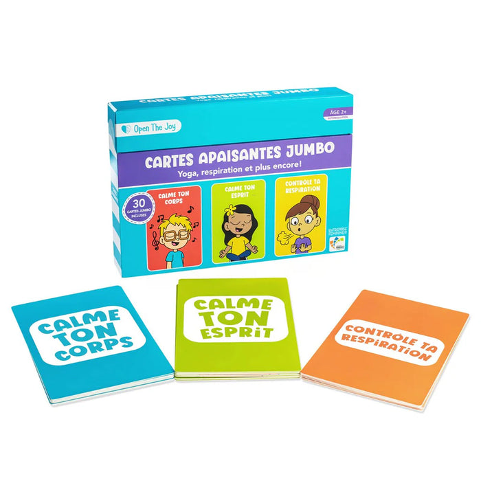 FDMT Open The Joy Jumbo Calming Tools Cards – Large Format Emotional Regulation & Mindfulness Cards for Kids