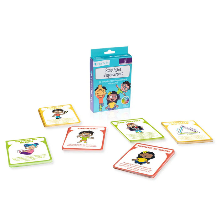 FDMT Open The Joy Calming Strategies Cards | Social-Emotional Learning (SEL) & Self-Regulation Cards for Kids (English or French)