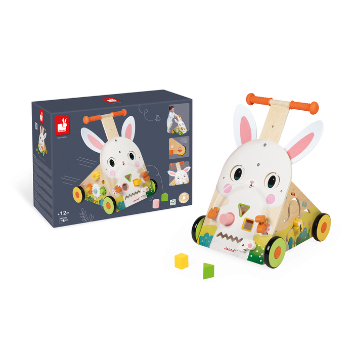 Janod Children Wooden Activity Baby Walder - Farm: Rabbit
