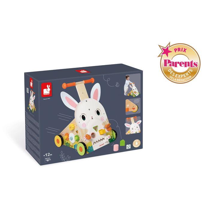 Janod Children Wooden Activity Baby Walder - Farm: Rabbit