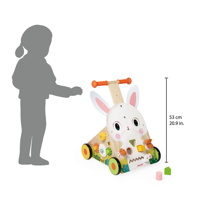 Janod Children Wooden Activity Baby Walder - Farm: Rabbit