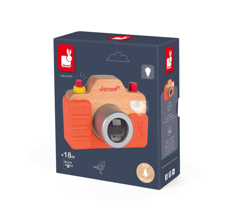 Appareil photo sonore en bois Janod