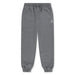 Jordan kids grey fleece joggers with elastic waistband and cuffs, displayed flat on a white background.