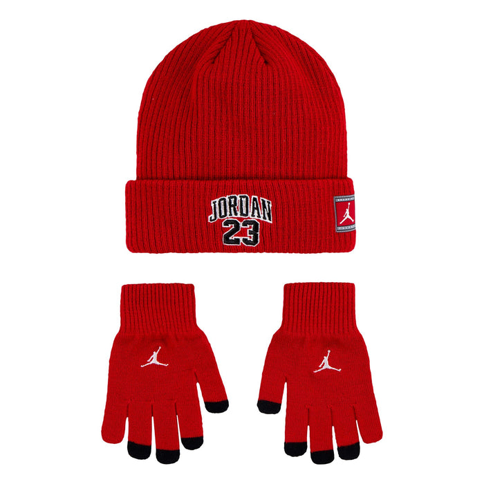 Ensemble Jordan 23 Jersey Beanie Gym Rouge (7-16 ans)